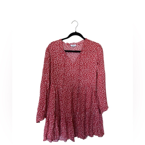 Rails Everly Carmine Daisies Tiered A-line Flowy Dress Size XS - Picture 5 of 11